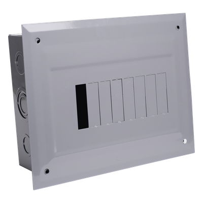 Centro de Carga para Empotrar, 08 Polos, 100 A, 1 Fase 3 Hilos, 120/240 V AC, 60Hz