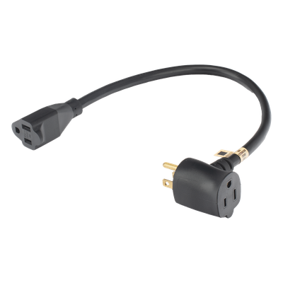 Extensión Eléctrica para Uso Rudo para Uso en "T" / Conexión NEMA 5-15 / 30 cm / 1800 W