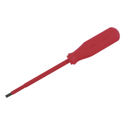 Destornillador rojo para 1000v plano de 1/4 x 5-7/8”