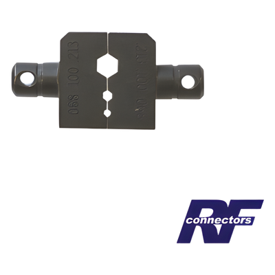 Dado para plegar conectores de anillo 0.068", 0.100" y 0.213" en RG-58/U, 8219, LMR-195, CNT-195 u 8240.