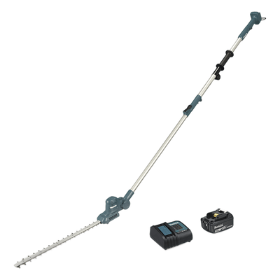 Cortasetos telescópico inalámbrico 18V, hoja de Corte de 46 cm de longitud 2700 Cpm, Incluye Batearía y Cargador.