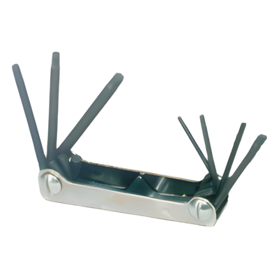 Juego de 7 Llaves TORX: T6, T7, T8, T9, T10, T15 y T20.