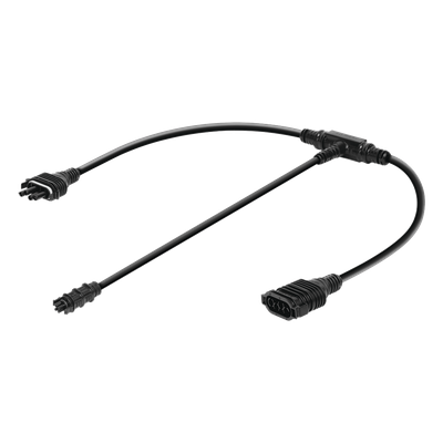 Cable troncal "Y". conecta paneles y dispositivos tales como microinversor y sistema de monitoreo en un conjunto.
