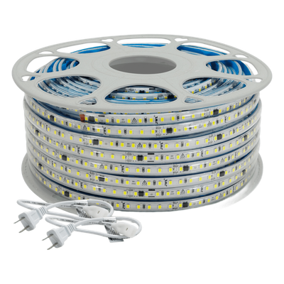 Manguera Led para uso Interior o Exterior / 50 m/ 127 V CA / 500 W Potencia / T.C.C. 6500 K / Color Blanco / Fuente de luz LED tipo SMD.