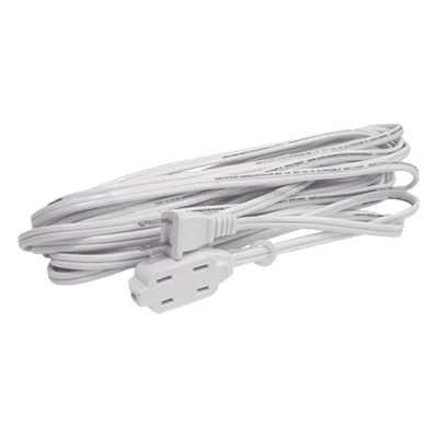 Extensión Eléctrica Doméstica de 2 metros / 127 V CA 8 A Máximo / Color Blanco.