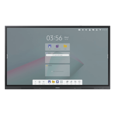 Pantalla Interactiva 75" / Resolución 4K UHD (3840x2160) / Táctil IR / Brillo 400 nits / Android 14 EDLA / WiFi y Bluetooth / Compatible VESA 800x400