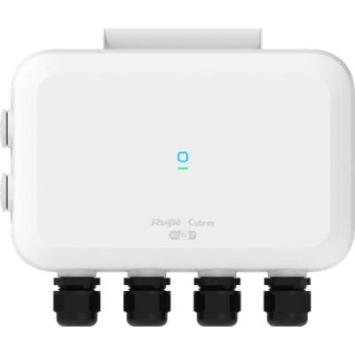 Punto de Acceso Exterior Tri-Radio Wi-Fi 7 / 9.335 Gbps / 6 Puertos SMA / Alimentación PoE+ y DC / IP68 / Gestión Cloud