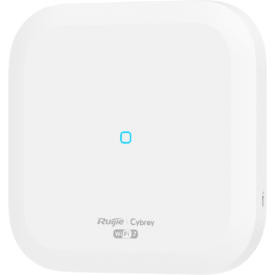 Punto de Acceso Indoor / Tri-Radio Wi-Fi 7 / 9.335 Gbps / 6 Flujos Espaciales / 2.4 GHz + 5 GHz + 6 GHz / 1 x 10G Ethernet SFP+ Combo / PoE+ y DC / Modos Fat-Fit-Cloud