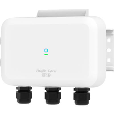 Access Point Exterior Wi-Fi 7 / Doble Radio 3.57 Gbps / 4 Flujos Espaciales / 2.4 GHz y 5 GHz / IP68 / PoE+ y DC / Gestión Cloud / Fat-Fit-Cloud