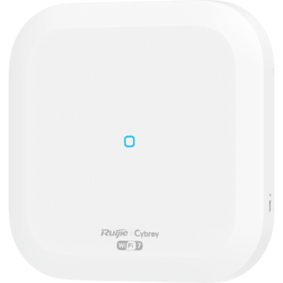 Access Point Indoor Wi-Fi 7 / Doble Radio 2.4 GHz y 5 GHz / 4 Flujos Espaciales / Tasa Pico 3.57 Gbps / 1 Puerto 2.5GBASE-T / 1 Puerto SFP 2.5G / Alimentación PoE+ y DC 54V / Montaje Pared y Techo / IP41 / Modos Fat, Fit y Cloud