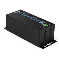 HUB CONCENTRADOR USB DE 7 PUERTOS CON ADAPTADOR DE CORRIENTE - CON PROTECCIóN ESD DE 350W- HUB INDUSTRIAL USB 3.0 STARTECH