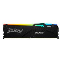 MEMORIA RAM KINGSTON DIMM DDR5 8GB 6000MT/S FURY BEAST BLACK EXPO RGB CL36 288PIN 1.35V C/DISIPADOR DE CALOR P/PC/GAMER/ALTO RENDIMIENTO KF560C36BBEA-8