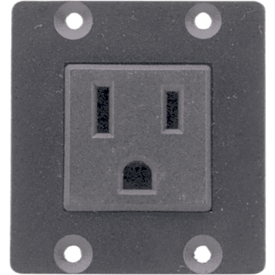 Módulo de Alimentación Eléctrica TBUS | Toma US 100-120V AC 5A | Doble Insert | Certificación UL | Compatible UTBUS