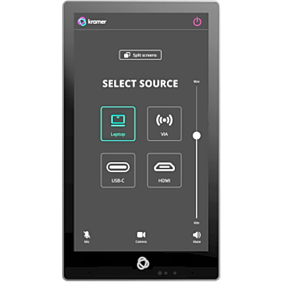 Panel Táctil 5.5" IPS | Resolución 720x1280 | Multi-Touch | Android 11 | PoE 802.3af | Wi-Fi 6 | Altavoz y Micrófono Integrados | Montaje en Pared | Kramer