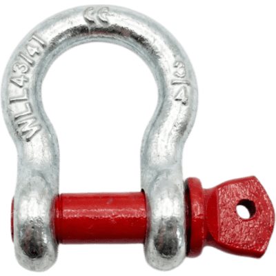 Grilllete Lira (Anchor Shackle) / 4.75 T WLL / Cuerpo 3/4" Acero Forjado Galvanizado / Perno 7/8" Acero Alta Resistencia / Factor Seguridad 6:1 / Marca SHINESTAGE