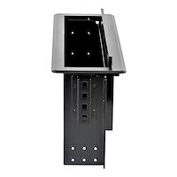 GABINETE DE CONECTIVIDAD DE MESA DE JUNTAS DE DOS MóDULOS CON ADMINISTRACIóN DE CABLEADO