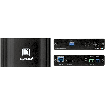 Receptor HDBaseT | 4K60 4:2:0 HDMI | Bidireccional PoE | RS-232 e IR | Largo Alcance
