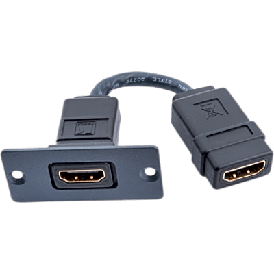 Wall Plate Inserción HDMI | Conexiones HDMI | Tamaño Espacio Simple