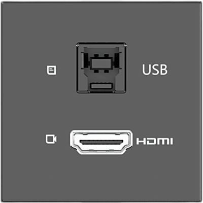 Módulo Pasivo | HDMI + USB Passthrough | 4K@60 (4:4:4) | USB 3.2 Gen 2 10Gbps | Graphite Black