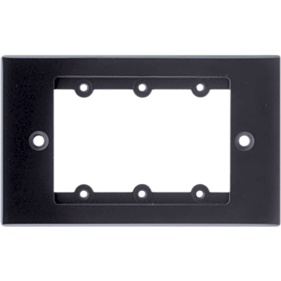 Frame para Wall Plate Inserción | 1 Gang | Metal | Version USA | Incluye Inserciones y Tornillos