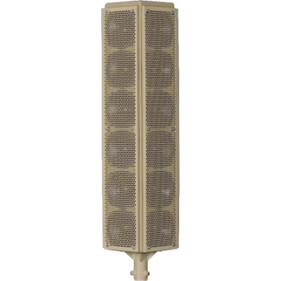 Altavoz Array HyperSpike MA-2 / 148 dB SPL / 3200 W / 360° Omnidireccional / UL1480A / CID2 Grupos A-D / Multicanal / Exterior - Gris