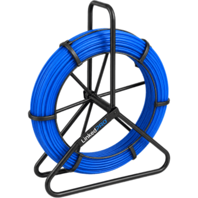 Guía de Jalado de Cables Tipo Cobra / Diámetro de 8mm x 100 metros / Fibra de Vidrio de Gran Resistencia a la Tensión