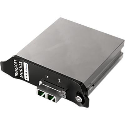 Módulo Óptico / 8 por Hub Principal / Pérdida Óptica Hasta 5 dB / Potencia de Transmisión 4.5 mW a -10 mW / Conectividad SC/APC Dúplex / Hot Swappable / 150 MHz a 5 GHz