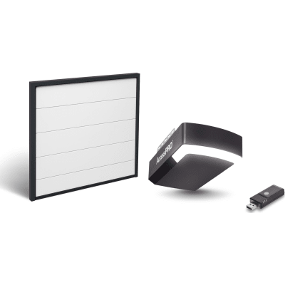 KIT COMPLETO Incluye /Puerta D/ Garage / APDOORB 18x8 Pies / Lisa Linea Central / Imitacion madera / Insulada / Interfase ACCESSWIFI / Motor FS1000M / 1/2HP / Fuerte/Silencioso/Luz LED/Motor DC .