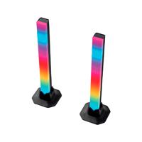 TORRE DE ILUMINACION GAMER BALAM RUSH SPLENDOR GLOW IT3000 / ILUMINACION PERSONALIZABLE 270 / APP - CONTROL REMOTO - BOTONES / 36 LEDS POR BARRA / RGB INMERSIVO / NEGRO /BR-942331