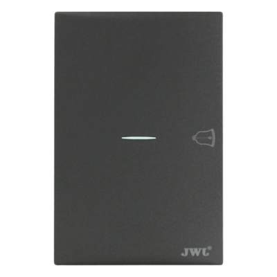 Placa de Policarbonato con Botón de Timbre / 127V~ 60Hz / 10A / Diseño Minimalista