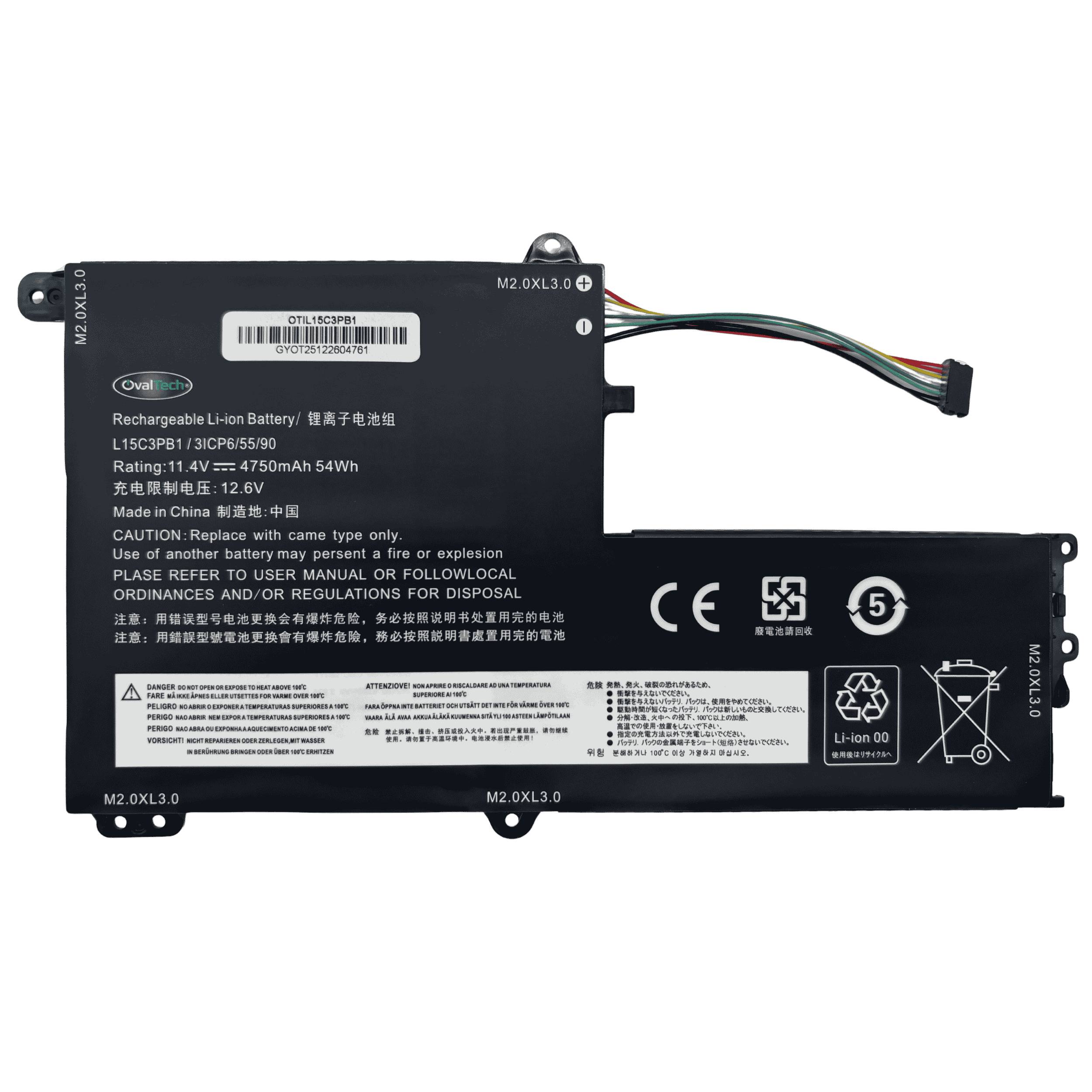 Baterías OVALTECH OTIL15C3PB1