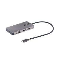 ADAPTADOR MULTIPUERTOS USB C 2X HDMI 4K 60HZ, HUB USB-A 3.1 2PT 5GBPS, PD 100W, GBE, SD/MICROSD, CABLE DE 30CM, DOCKING STATION USB TIPO C DE VIAJES PARA LAPTOPS STARTECH