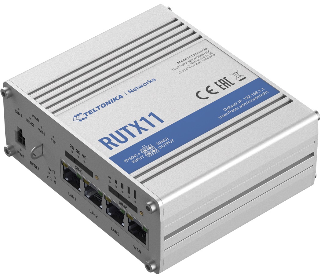 Router 4G LTE Wi-Fi Industrial CAT 6 TELTONIKA RUTX11