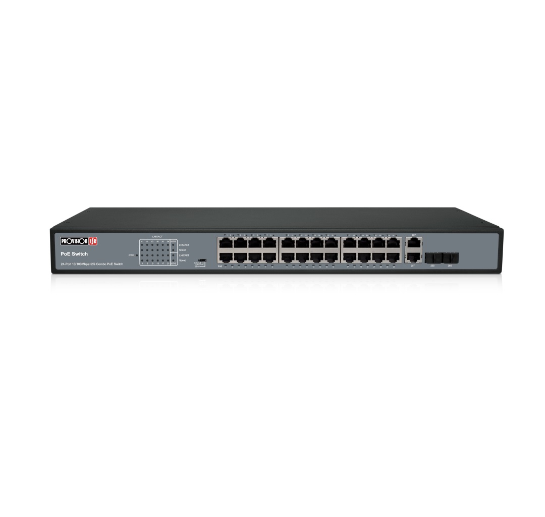 Switch PROVISION-ISR POES-24370C+2COM