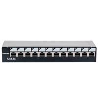 PANEL PARCHEO,INTELLINET,720618, CAT 5E, 12 PTOS ESCRITORIO C/BLOQUEO