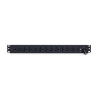 PDU CYBERPOWER (PDU15B12R) 12 SALIDAS NEMA 5-15R, MONTAJE 1U. SALIDA DE 100-125 V 15A.