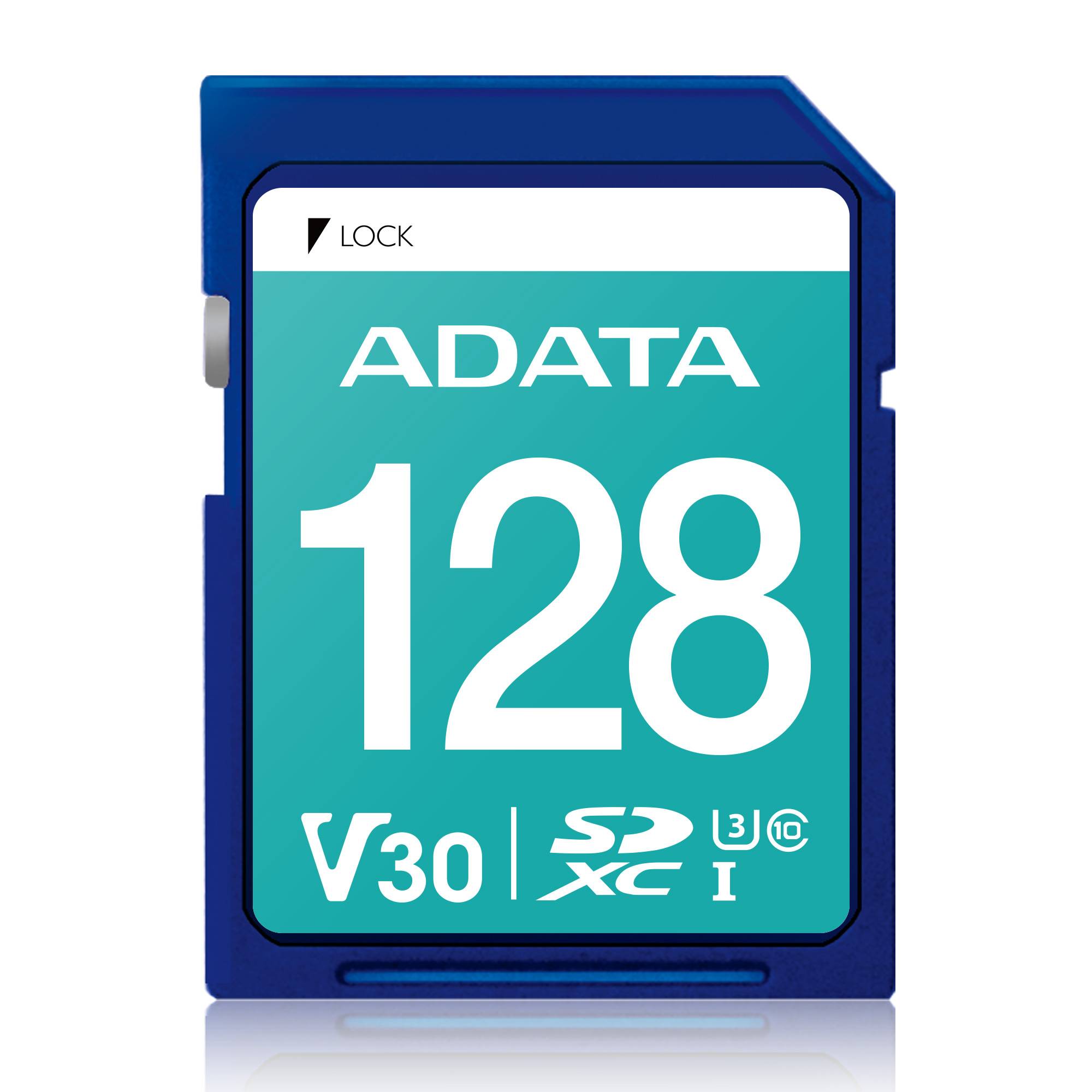 Secure Digital ADATA V30 SDXC UHS-I U3 ASDX128GUI3V30S-R