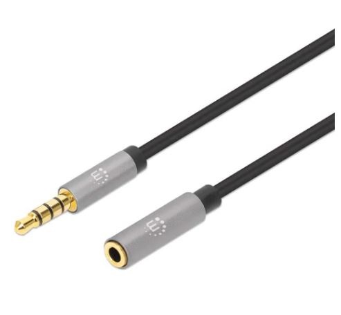 Extensión de Cable Auxiliar de Audio Estéreo MANHATTAN 356039