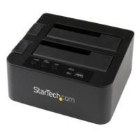 BASE DOCKING STATION ESATA USB 3.0 CON UASP DE 2 BAHIAS PARA DISCO DURO O SSD SATA III DE 2.5 O 3.5 PULGADAS - STARTECH.COM MOD. SDOCK2U33EB