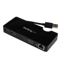 DOCKING STATION REPLICADOR DE PUERTOS USB 3.0 DE VIAJES CON HDMI O VGA - USB TIPO A - DOCKING STATION PARA LAPTOP - STARTECH.COM MOD. USB3SMDOCKHV
