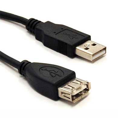Cable Usb BROBOTIX V2.0 EXTENSION NEGRO 30 CMS.
