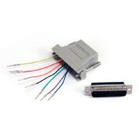 ADAPTADOR CONVERTIDOR MODULAR SERIAL DB25 A RJ45 MACHO A HEMBRA - STARTECH.COM MOD. GC258MF