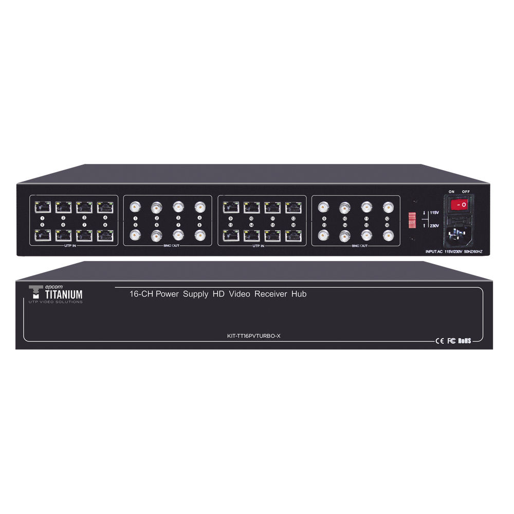 EPCOM TRANSCEPTOR EPCOM 4K 1*Receptor Activo 16 Canales
