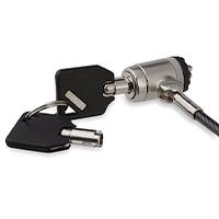 CANDADO CON CABLE DE ACERO DE 2M PARA LAPTOP - CON TRABA DE RANURA (TIPO K) - CON LLAVE - CABLE CON SEGURO PARA LAPTOP - STARTECH.COM MOD. LTLOCKKEY