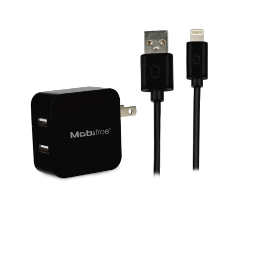 KIT Cargador USB con cable lightning Mobifree MB-914192