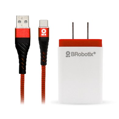 CARGADOR BROBOTIX USB C/CABLE TIPO C CARGA RÁPIDA