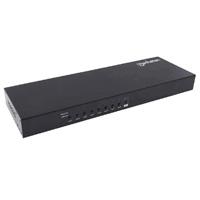 MUX KVM ,MANHATTAN,152785, DESKTOP HDMI/USB 8:1 CON CABLES USB