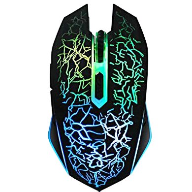 Mouse BROBOTIX GAMER ILUMINADO MULTICOLOR NEGRO