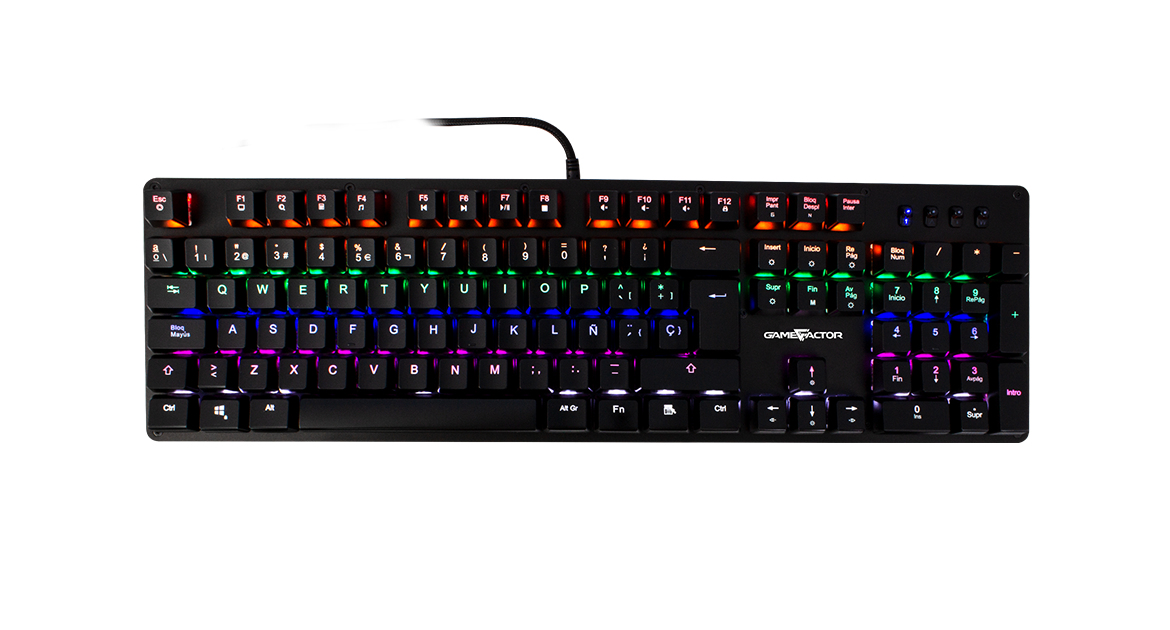 Teclado mecánico GAME FACTOR KBG400-PK-BL