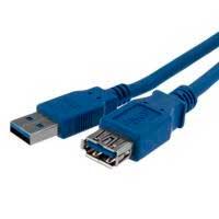 CABLE DE 1M DE EXTENSIN ALARGADOR PASIVO USB 3.0 SUPERSPEED - MACHO A HEMBRA USB A - EXTENSOR - AZUL - STARTECH.COM MOD. USB3SEXT1M